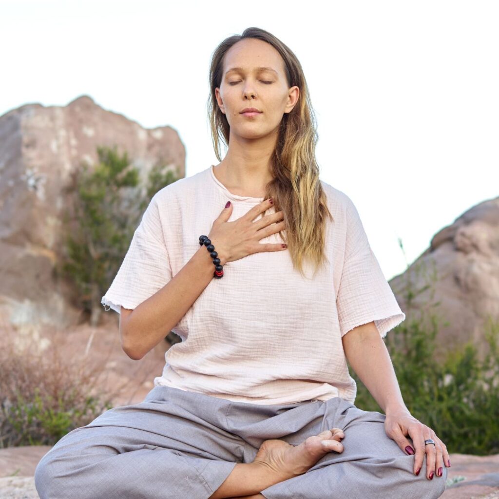 Yoga in fresh air